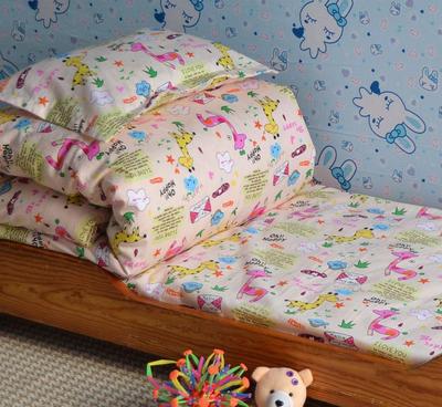 定制幼兒園床上用品三件套、六件套及兒童棉花被褥，誠招代理一件代發